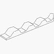 Tallant Inds., Inc. 2216 Ultravinyl And Polycarb Foam Square Closure Strip