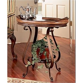 Oval Accent Tray Table by AtHomeMart