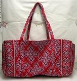 Vera Bradley Large Duffel Bag Frankly Scarlet