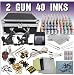 Deluxe Tattoo Kit with 2 Tattoo Machine, LCD Power Supply, and 40 Color ink, Model DVK-1, new low price $89.99