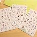 YSTD Lovely 12 Sheet Transparent Calendar Diary Book Sticker Scrapbook Decoration (Rabbit)