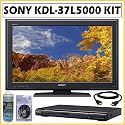 Sony BRAVIA&reg; L-Series KDL-37L5000 32-Inch 720p LCD HDTV + DVD Accessory Kit