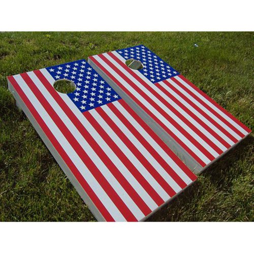 American Flag Tournament Cornhole Set On Sale