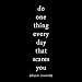 Do one thing - Eleanor Roosevelt Black and White Magnet