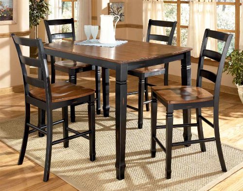 5PC Counter height Table Stools Set