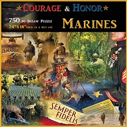 Americana Souvenirs and Gifts Courage and Honor Marines Puzzle