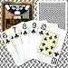 CopagT Poker Size Texas Holdem Design Jumbo Index - Black (fls)