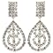 Pear Chandelier Hollywood Earrings- Clear