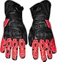 MOTORCYCLE LEATHER GLOVES CARBON KEVLAR BIKE Red L