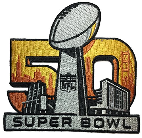 Super Bowl 50 Embroidered Jersey Denver Broncos Vs. Carolina Panthers Patch