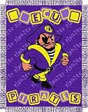 NCAA East Carolina Pirates 36-Inch-by-46-Inch Woven Jacquard Baby Throw