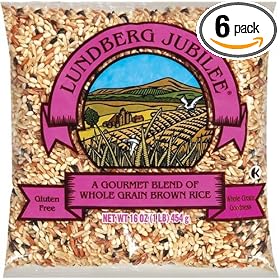 Lundberg Jubilee, Gourmet Blend of Whole Grain Brown Rice, 16-Ounce Units (Pack of 6)