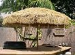 Bayside21 - 8' Tropical Hula Umbrella - Nyatoh Hardwood Pole