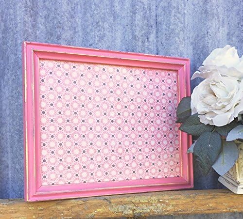 Pink Picture Frame in Shabby Chic Finish, Country Cottage 8 x 10 Wall Frame - Distressed photo Frame