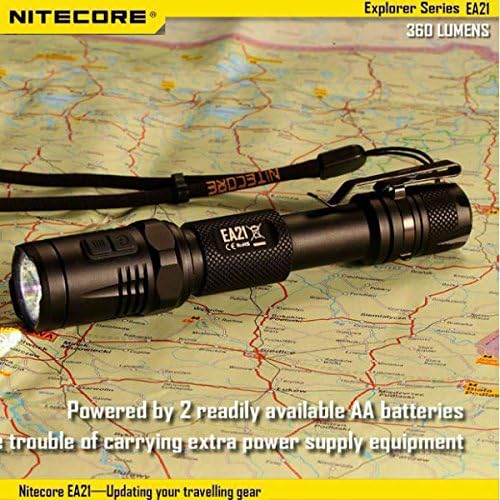 Nitecore EA21 CREE XP-G2(R5) 360lm LED Flashlight +Red Flash