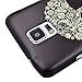 Seedan Flower Skull Painted PC Hard Case for Samsung Galaxy S5 i9600 Protective Back Black Cover Skin
