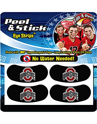 Ohio State Buckeyes OSU Set of 4 Peel & Stick Eye Strips Football