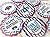 12 Cupcake Toppers - Lobster Truck Inspired Birthday Collection - Blue Chevron, Red Stripes with Royal Blue & Red Accents