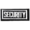 Security - Black & White - Embroidered Iron On or Sew On Patch