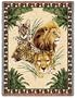 Big Cats Woven Throw Blanket (Lion, Cheetah, Bobcat)