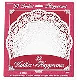 Paper Doilies Assorted Round 32/Pkg-White