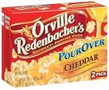 Orville Redenbacher's Gourmet Popping Corn, Pour Over Cheddar, 2-Count Boxes (Pack of 12)