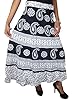 Indiatrendzs Women's Cotton Wrap Around Skirt Traditional Art Printed Skirt M