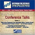 2-CD Set Volume 11: Ted Galen Carpenter and Bob Barr - Restoring the Republic 2007 [CD on Demand]