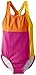 Speedo Big Girls' Colorblock Splice Ultraback One Piece Swimsuit