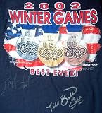 Picabo Street & Jill Bakken autographed 2002 Salt Lake City Winter Olympics shirt