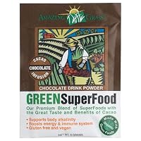 Amazing Grass Chocolate Drink Powder, Green Superfood, 15 Count Packets