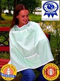 Pump@Work Nursing Cover - Made in USA, green gingham