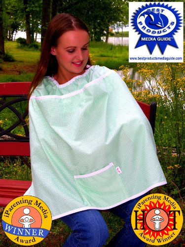 Pump@Work Nursing Cover - green gingham