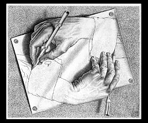 Drawing Hands M.C. Escher Dutch Artist Mousepad