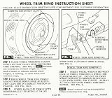 1967-1978 Corvette Rally Wheel Ring Trim Card