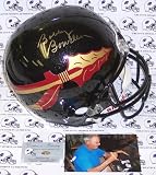 Bobby Bowden Hand Signed Florida State Seminoles Black Full Size Helmet