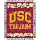 Southern Cal Trojans (USC) NCAA Triple Woven Jacquard Throw (044 Series) (36x46")"