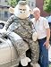 U.S. MILITARY THEMED 6-FEET-TALL GIANT STUFFED MONKEY APE GORILLA - WEARING REAL AUTH...