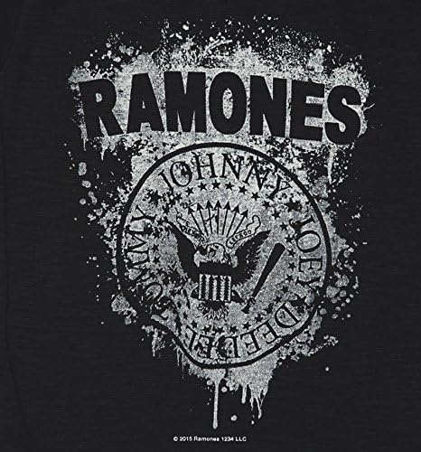 Kids Black Ramones Faded Logo T Shirt from Amplified Kids