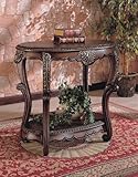 IMAGE OF Elegant Warm Brown Finish EntryWay Accent Console Table