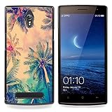 Pulsar Snap-on Series Plastic Back Case Shell Skin Cover for OPPO Find 7 X9077 X9007 , Jamaica Palm Tree Coconut Summer