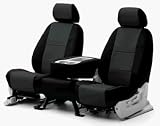 Coverking Custom Seat Covers Leatherette 2-Tone Black-Charcoal Best fitted for 1989 to 1993 Corvette