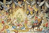 Advent cardアドベントカードf（クリスマスカード・封筒付き）ドイツ製