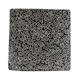 BIA Cordon Bleu Fiji Square Metro Plates, Set of 4, Black