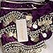 ZLTdream Women's Belly Dance Wave Shape Hip Scarf With Silver Coins Purple