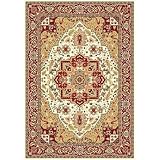 Safavieh Lyndhurst Collection LNH330A Ivory and Red Area Runner, 2-Feet 3-Inch by 8-Feet