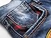 Fashion Mens Jeans Torn Jeans Patched Holey Washed Words Straight Leg Fitted LS