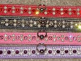 10 INCH - BLACK - Molly Rhinestone Dog Collar