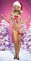 2Pc Candy Stripe Mesh Satin Bow Cami Top & Bikini