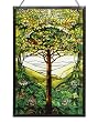 Tiffany Tree of Life Stained Glass Panel